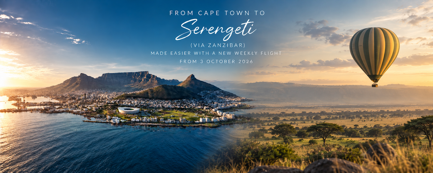 Cape Town to Zanzibar flight - Airlink